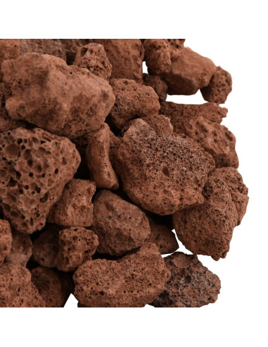 Rocce Vulcaniche 25 kg Rosse 1-2 cm