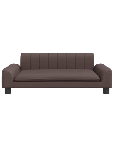 Lettino per Cani Marrone 90x53x30 cm in Similpelle