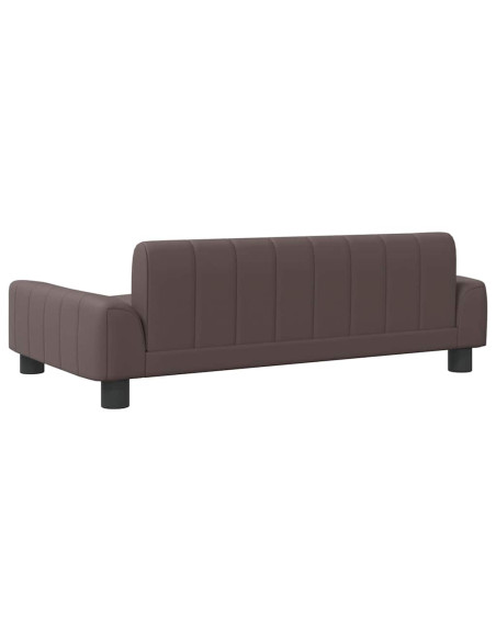 Lettino per Cani Marrone 90x53x30 cm in Similpelle