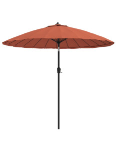 Ombrellone da Esterni Palo in Alluminio 270 cm Terracotta