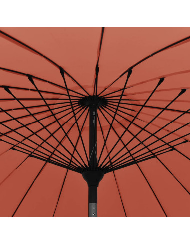 Ombrellone da Esterni Palo in Alluminio 270 cm Terracotta
