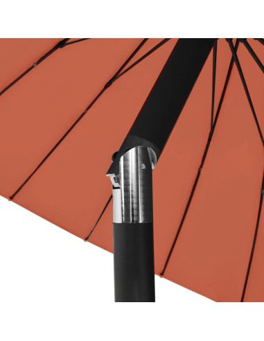Ombrellone da Esterni Palo in Alluminio 270 cm Terracotta
