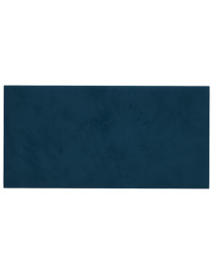 Pannelli Murali 12 pz Blu 60x30 cm in Velluto 2,16 m² 2