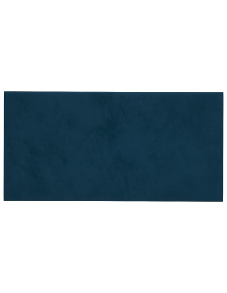 Pannelli Murali 12 pz Blu 60x30 cm in Velluto 2,16 m²