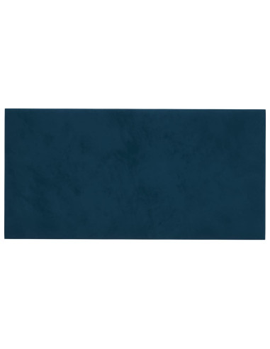 Pannelli Murali 12 pz Blu 60x30 cm in Velluto 2,16 m²