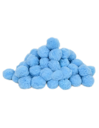 Sfere Filtranti Antibatteriche Piscina Blu 1400 g Polietilene