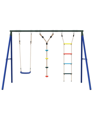 Set Gioco da Esterno con Altalena Scala e Altalena a Disco