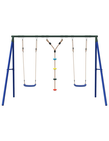 Set Gioco da Esterno con Altalene e Altalena a Disco