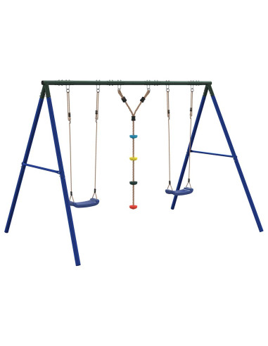 Set Gioco da Esterno con Altalene e Altalena a Disco
