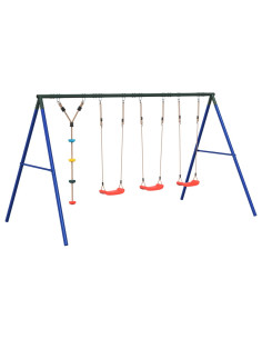 Set Gioco da Esterno con Altalene e Altalena a Disco