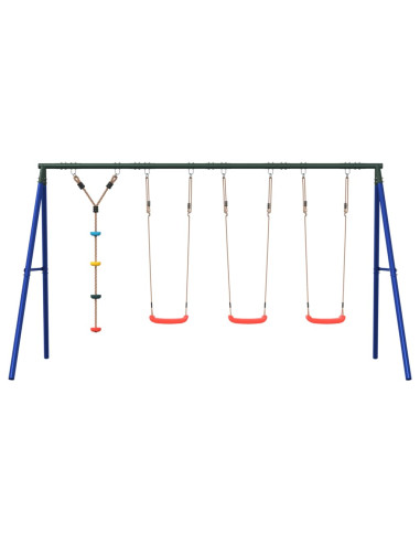 Set Gioco da Esterno con Altalene e Altalena a Disco