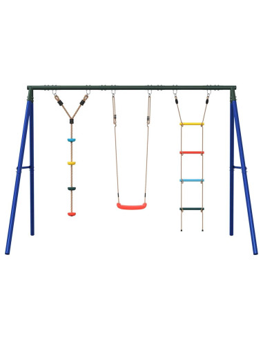 Set Gioco da Esterno con Altalena Scala e Altalena a Disco