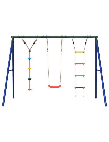 Set Gioco da Esterno con Altalena Scala e Altalena a Disco