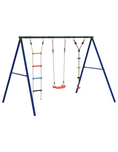 Set Gioco da Esterno con Altalena Scala e Altalena a Disco