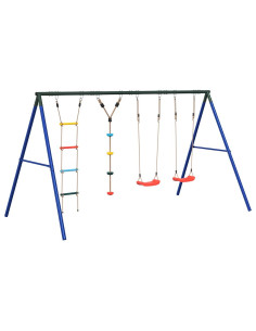 Set Gioco da Esterno con Altalene Scala e Altalena a Disco