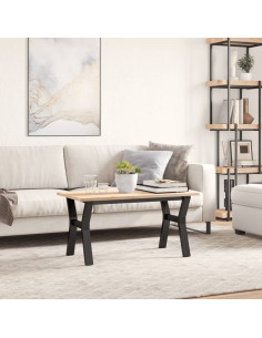 Telaio Gambe a Y per Tavolino da Salotto 80x40x43 cm in Ghisa 2