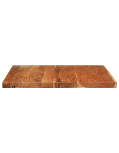 Piano Tavolo 110x80x2,5 cm Rettangolare Legno Massello Acacia