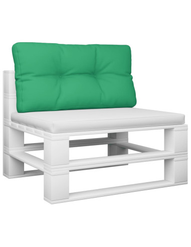 Cuscino per Pallet Verde 80x40x12 cm in Tessuto