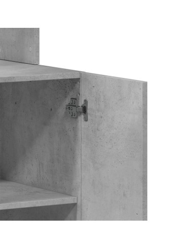 Mobile da Cucina Grigio 60x50x180 cm in Legno Multistrato