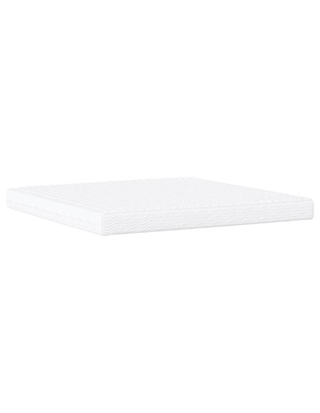 Letto con Materasso Tortora 200x200 cm in Tessuto
