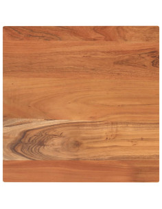 Piano per Tavolo 50x50x2,5 cm Quadrato Legno Massello di Acacia 2