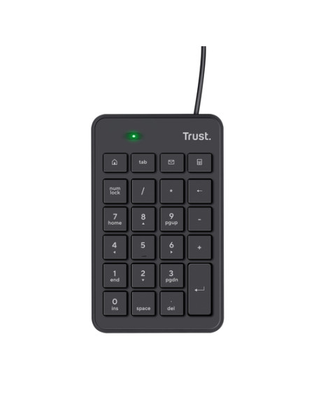Trust 22221 tastierino numerico Laptop/PC USB Nero