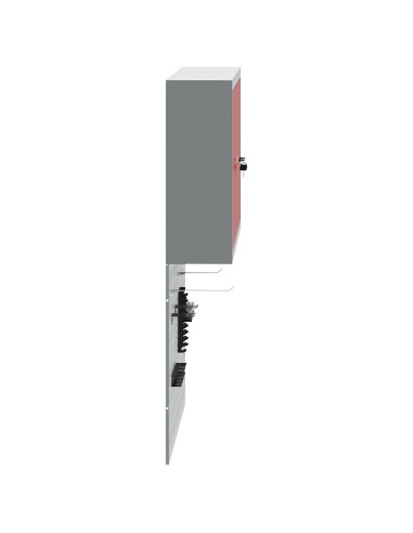 Set di armadi per attrezzi con lo scaffale 3 pcs Rosso