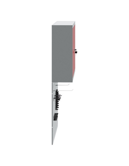 Set di armadi per attrezzi con lo scaffale 3 pcs Rosso
