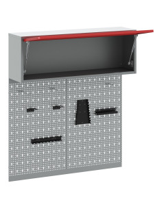 Set di armadi per attrezzi con lo scaffale 3 pcs Rosso