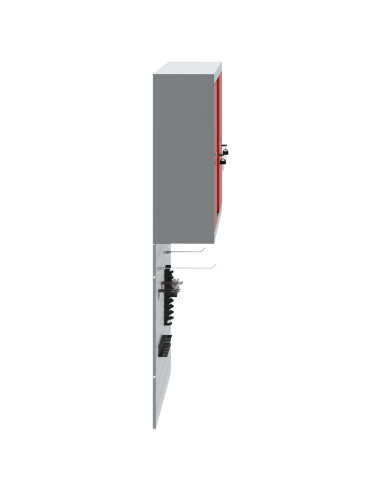 Set di armadi per attrezzi con lo scaffale 3 pcs Rosso