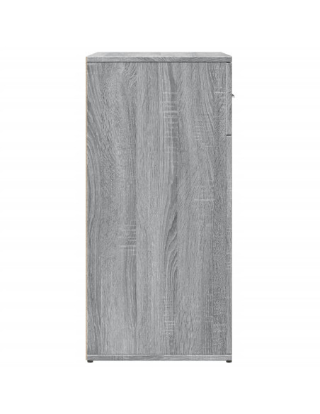 Credenze 2 pz Grigio Sonoma 79x38x80 cm in Legno Multistrato