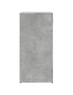 Credenze 2 pz Grigio Cemento 79x38x80 cm in Legno Multistrato