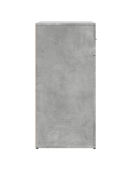 Credenze 2 pz Grigio Cemento 79x38x80 cm in Legno Multistrato