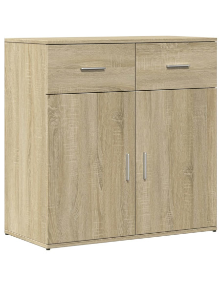 Credenze 2 pz Rovere Sonoma 79x38x80 cm in Legno Multistrato