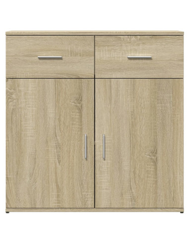 Credenze 2 pz Rovere Sonoma 79x38x80 cm in Legno Multistrato