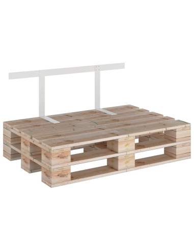 Schienale per Divano a Pallet Bianco 110 cm in Ferro