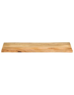 Piano Tavolo 140x60x3,8 cm Bordi Vivi in Legno Massello Mango 2