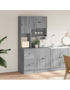 Mobile da Cucina Grigio Sonoma 95x50x180cm in Legno Multistrato 2