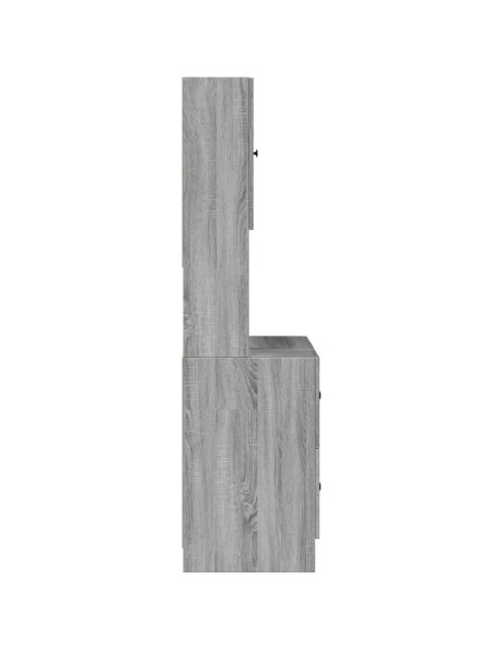 Mobile da Cucina Grigio Sonoma 95x50x180cm in Legno Multistrato