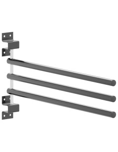 Porta Sottosella a 3 Bracci Nero in Ferro