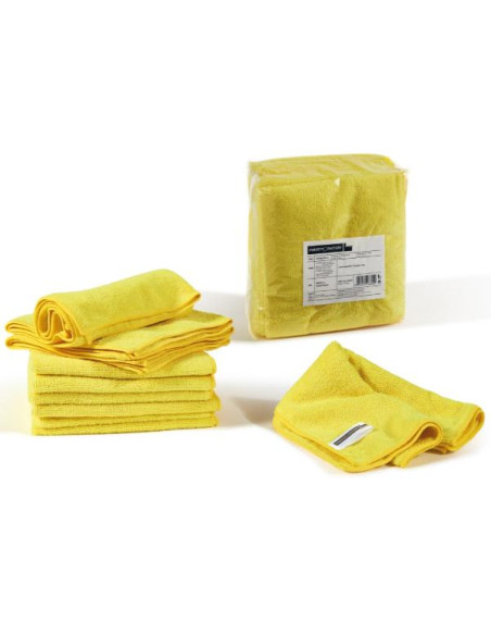 PANNO MICROFIBRA 40X40 10 PZ GIALLO