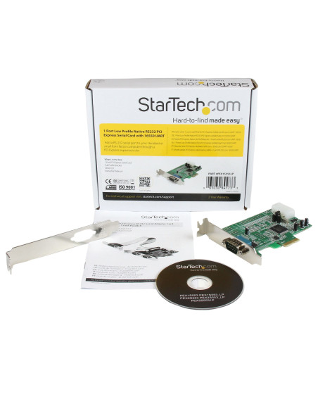 StarTech.com Scheda Seriale PCI Express con 1 Porta - Controller PCIe RS232 - 16550 UART - Scheda Seriale di Espansione DB9 a Pr