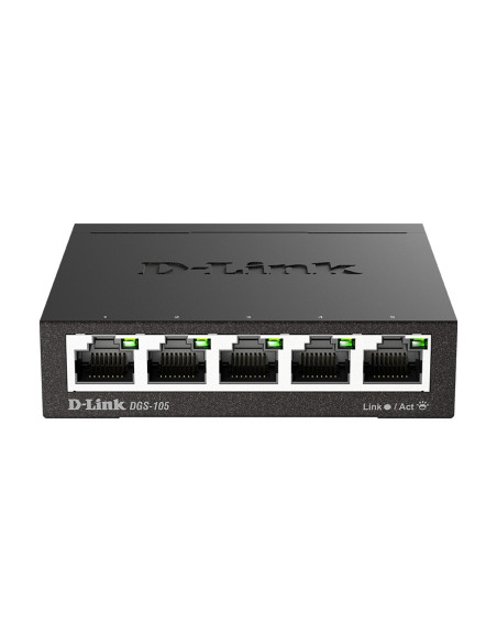 D-Link DGS-105 Non gestito L2 Gigabit Ethernet (10/100/1000) Nero