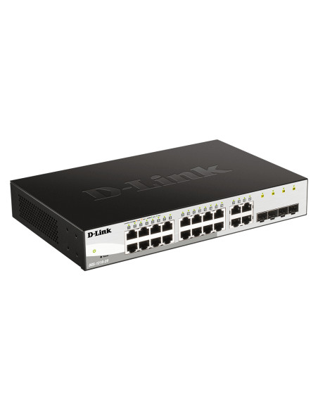 D-Link DGS-1210-20 switch di rete Gestito L2 Gigabit Ethernet (10/100/1000) 1U Nero