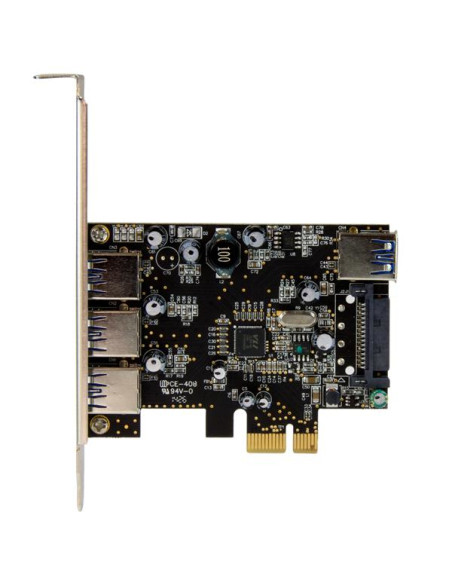 StarTech.com Scheda Espansione PCI Express USB 3.0 SuperSpeed a 4 porte ( 3 esterne, 1 interna )