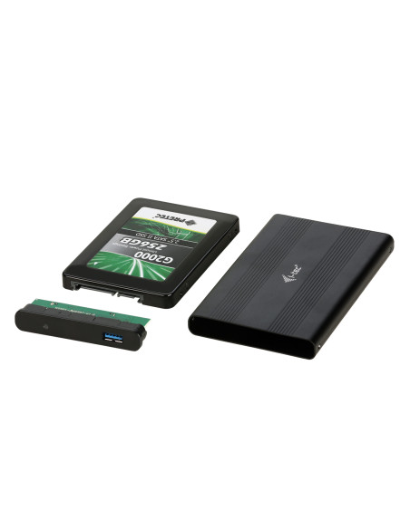 i-tec Advance MYSAFEU312 contenitore di unità di archiviazione Box esterno HDD/SSD Nero 2.5"