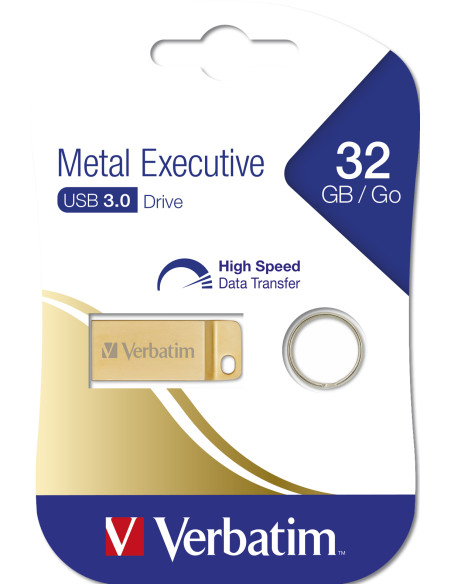 Verbatim Metal Executive 32 GB - USB 3.0 Drive – Gold
