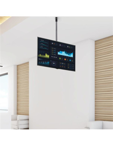 StarTech.com Supporto a soffitto per TV - Staffa per TV con asta telescopica regolabile - Inclinabile / girevole - Staffa VESA u