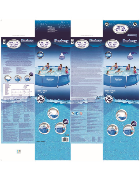 Bestway Steel Pro 56706 piscina fuori terra Piscina con bordi Piscina rotonda 6473 L Blu