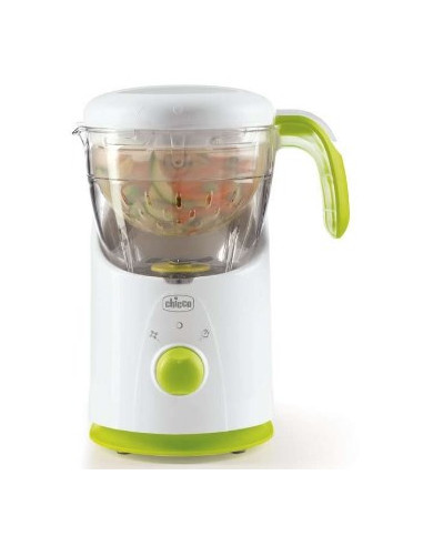 Chicco Easy Meal pentola a vapore 1 cestello/i Libera installazione 500 W Verde, Bianco